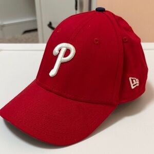 Philadelphia Phillies New Era Kids Red Baseball Hat with White 'P' Emblem